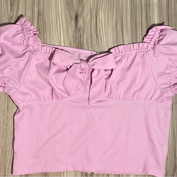 PrettyLittleThing Light Purple Ruffle Blouse - Picture 1 of 8